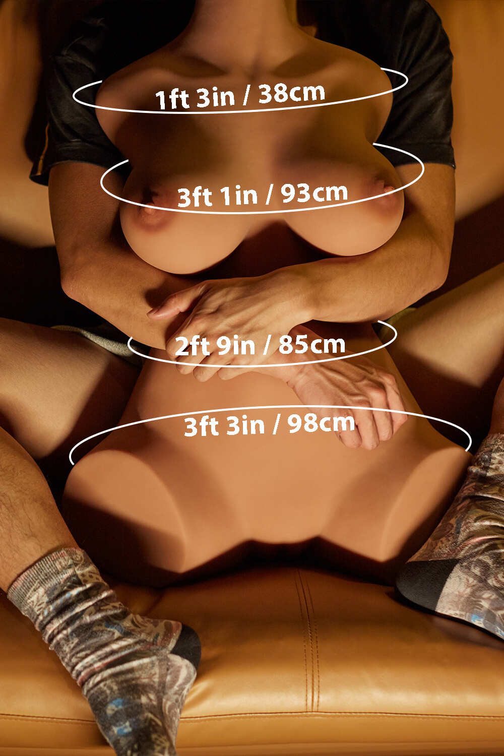 65cm/2ft2in 53LB TPE Life-size Sex Doll Torso - RosemaryTorso
