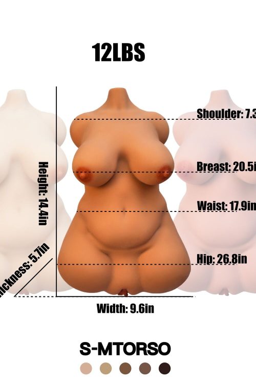 Climax 36.5cm/14.4in 12LB TPE Life-size Sex Doll Torso at rosemarydoll