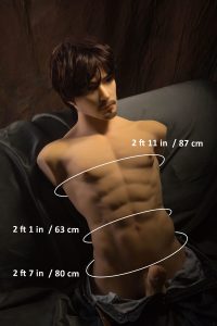 Qita 85cm/2ft9 57.3LB Male TPE Sex Doll Torso - Hardy at rosemarydoll