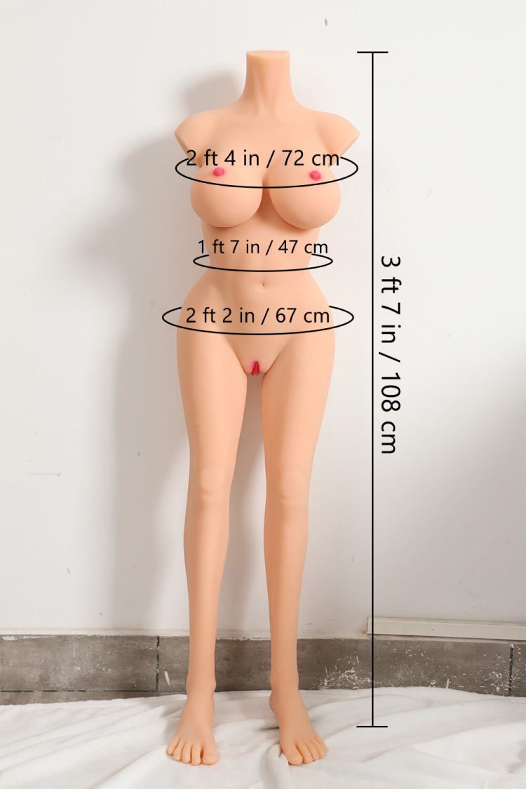 WanYi 108cm/3ft7 33LB TPE Life-size Sex Doll Torso at rosemarydoll
