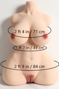 WanYi 56cm/1ft10 25.7LB TPE Life-size Sex Doll Torso at rosemarydoll