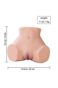 25cm/10in 11LB TPE Pocket Pussy - Lorna (Vibration et succion) chez rosemarytorso