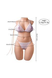 55cm/1ft10 20.2LB TPE Life-size Sex Doll Torso – Maya (Vibrating & Sucking) at rosemarytorso
